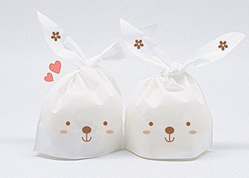 ONOR-Tech 50 PCS Lovely Cute OPP Cookie Bakery Candy Biscuit Treat Gift DIY Plastic Bag (Style-2) N19