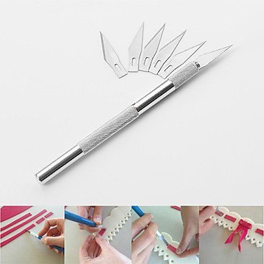 Y&XL&H Fruit Sculpting Knife Carving Pastry Knife Cake Decorating Tools Mat Cutting Model N2