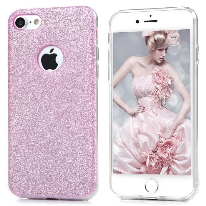 iPhone 7 Case (4.7 inch) - Mavis's Diary 8 Pcs Soft TPU Rubber Cases Colorful Set Shiny Bling Glitter Design Shockproof...