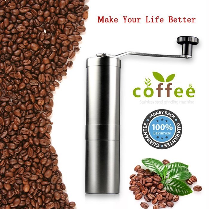 Lavinrose Manual Coffee Grinder for Pour Over, French Press, Espresso & Drip Coffee Brewing - Stainless Steel... N2