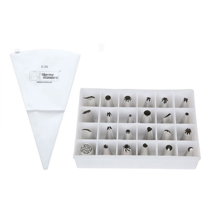 TANGCHU Cake Decorating Set - Pastry Bag and Tip Set - 24 Piece
