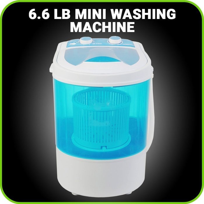 Small Mini Portable Compact Washing Machine 6.6 LB Capacity Laundry Washer and Spin Dry from MANATEE
