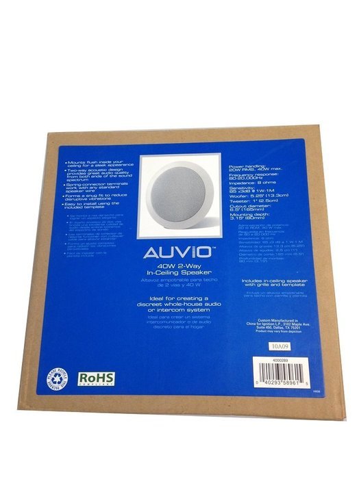 Auvio 40W 2-Way In Ceiling Speaker