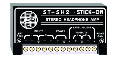 RDL ST-SH2 Stereo Headphone Amplifier Balanced or Unbalanced Input, Bridge Line Feed Headsets - Power Supply Included