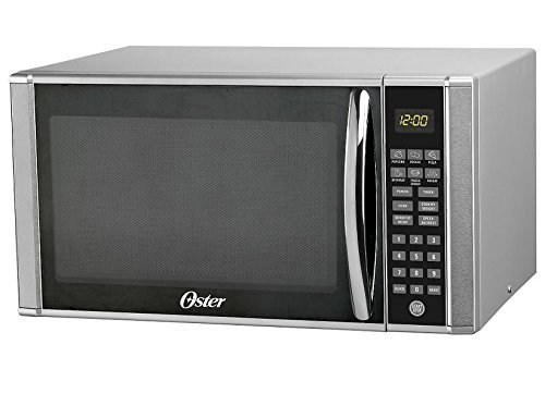 OSTER OGT41103 1.1 Cube Microwave Oven, Stainless Steel