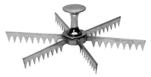 Johnson-Rose Polished Cast Aluminum Pie Marker, 9 Cuts