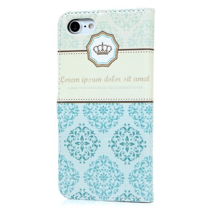 iPhone 7 Case (4.7 inch) - Wallet Folio Flip Premuim PU Leather Case Colorful Print Design with Stand Magnetic... N27
