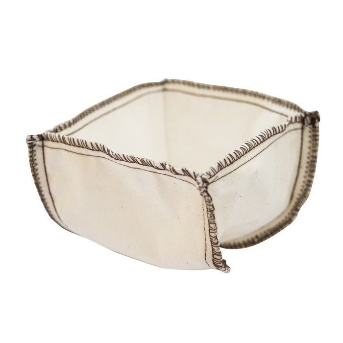 Cotton Coffee Sock Basket for Standar Coffee Makers Reusable Coffee Filters (3-Pack) Handmade by Hide & Drink