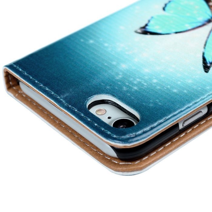 iPhone 7 Case (4.7 inch) - Wallet Folio Flip Premuim PU Leather Case Colorful Print Design with Stand Magnetic... N34