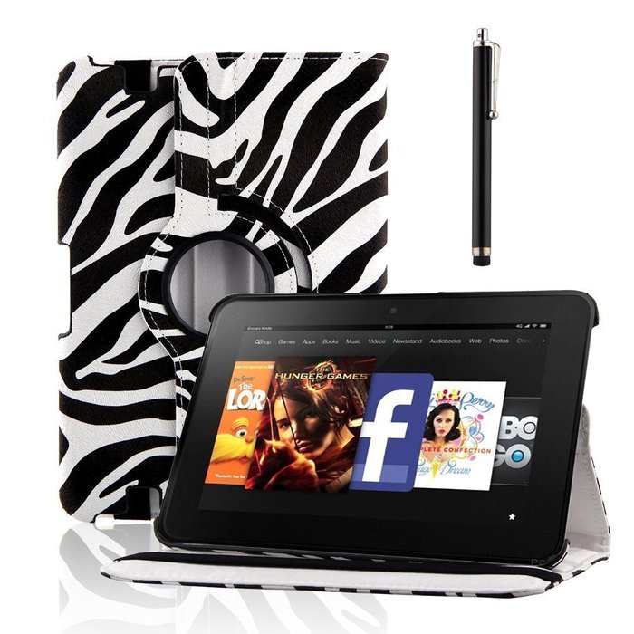 TOPCHANCES Auto Sleep/Wake Function 360 Degree Rotating Smart Case Cover for 8.9 inch Kindle Fire HD(2012 Version... N8