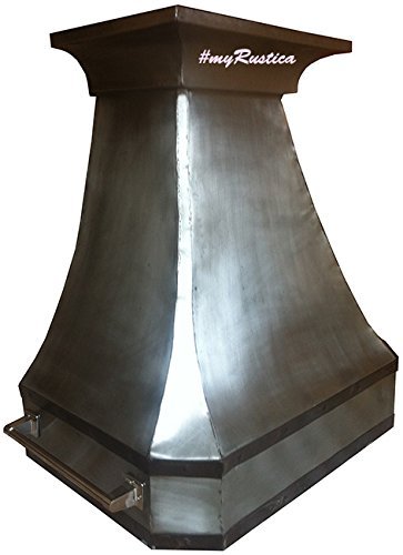 Zinc Exhaust Hood Wall Mount (natural smooth, 54") N2