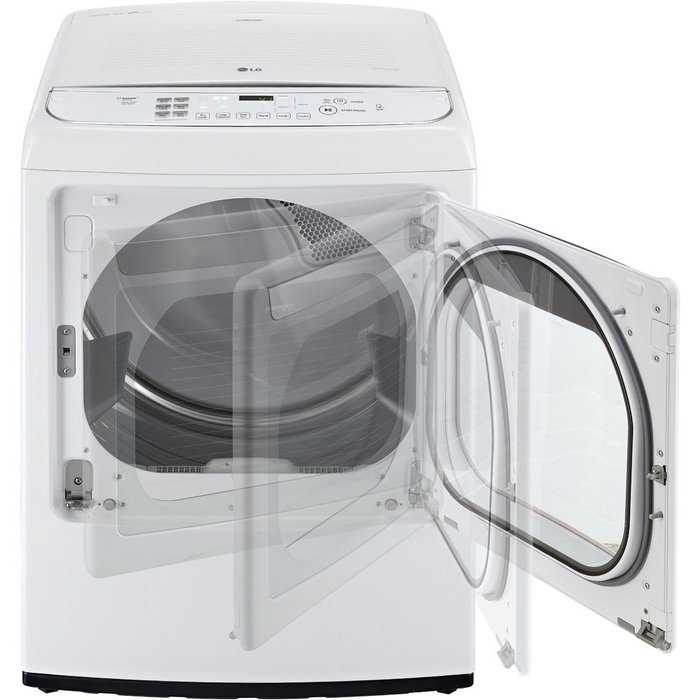 LG DLEY1701WE Bravos XL 7.3 Cu. Ft. White With Steam Cycle Electric Dryer - Energy Star N3