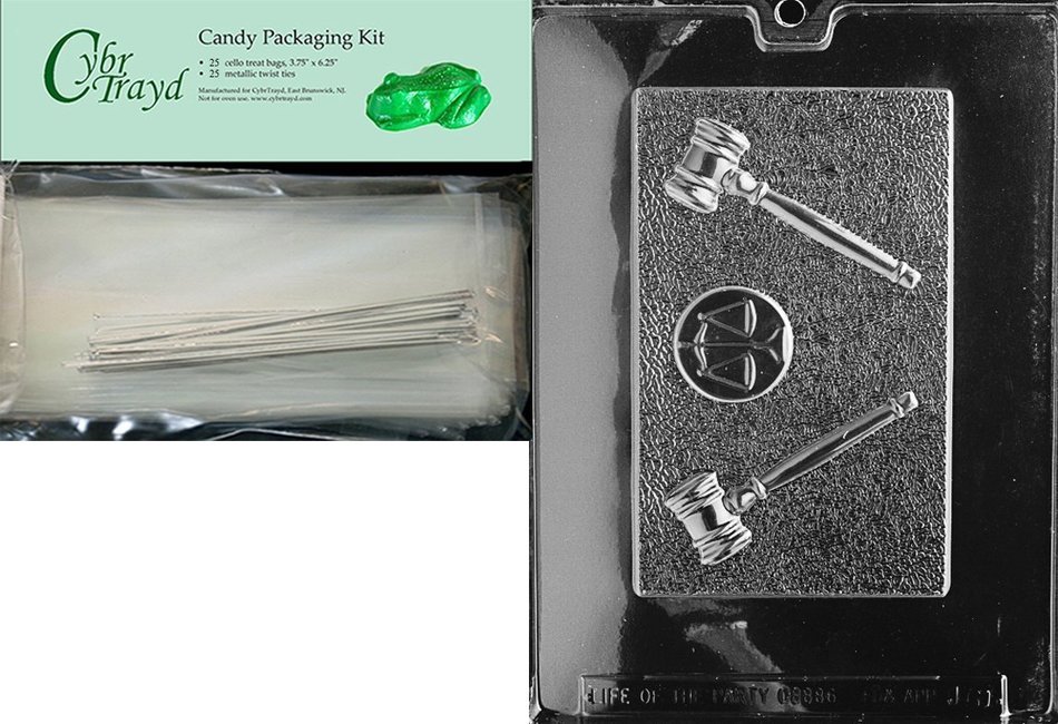 Cybrtrayd J061 Lawyer Card Jobs Chocolate Candy Mold N2