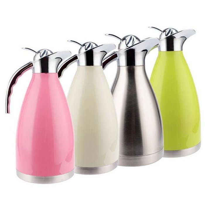 MEGOOD 1.5L Stainless Steel Coffee Pot with Tea Leakage Home Vacuum Insulation Kettle(Pink) N6