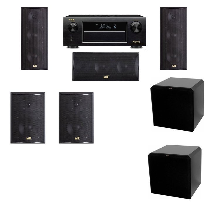 M&K Sound LCR750 Loudspeaker 5.2 HRS12 Denon AVR-X5200W