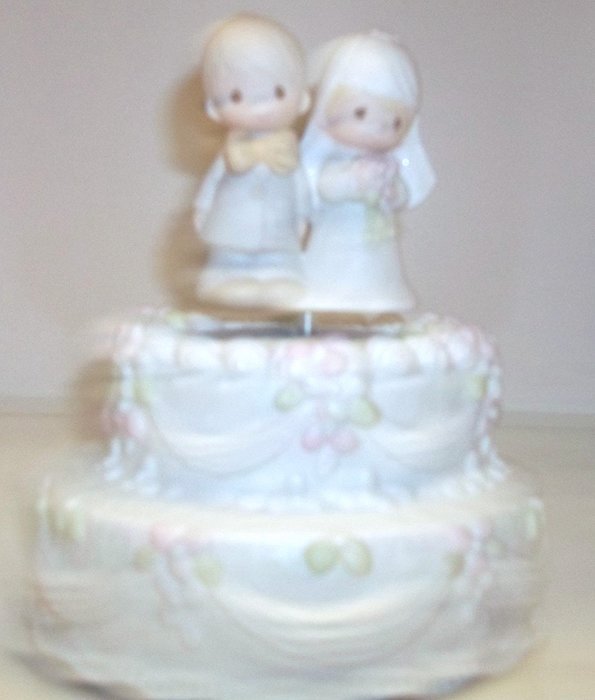 Precious Moments Wedding Cake Music Box