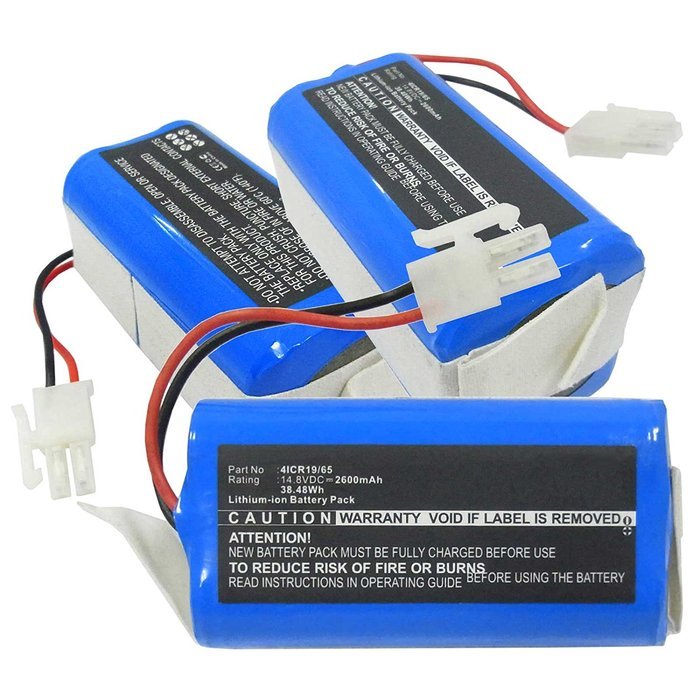 3X Exell EBVB-266 Li-ion 14.8V 2600mAh Vacuum Battery Fits ECOVACS Deebot CR130 Fully Automatic Intelligent Household... N2