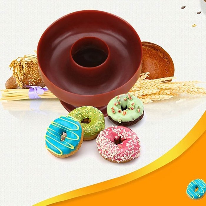 Plastic DIY Donut Maker Cutter Mold Fondant Cake Bread Desserts Bakery Mould Baking Tools Kitchen Accessories N5