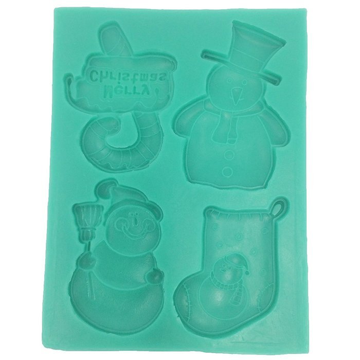 Xmas Collection Candy Fondant Chocolate Mold for Cake Decoration, Cupcake Decorate, Polymer Clay, Crafting, include... N2