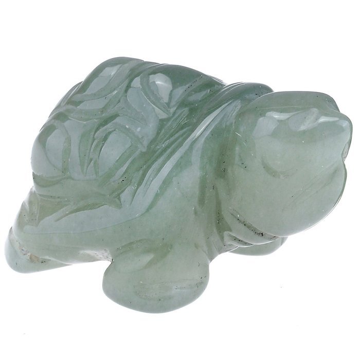 JOVIVI 1pc Natural Carved Gemstones Tortoise Figurine 1.5'' Room Decoration, with Gift Box (Opalite) N6