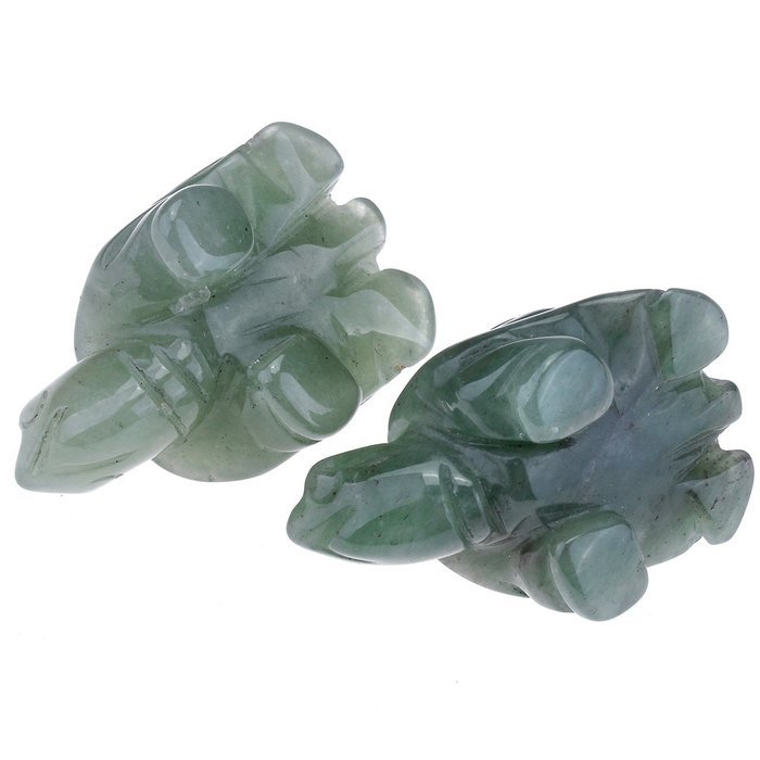 JOVIVI 1pc Natural Carved Gemstones Tortoise Figurine 1.5'' Room Decoration, with Gift Box (Opalite) N7