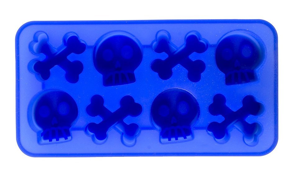 Silicone Skull and Cross Bone Shape Mold/tray - Good for Baking, Cooking and Molding!!! N6