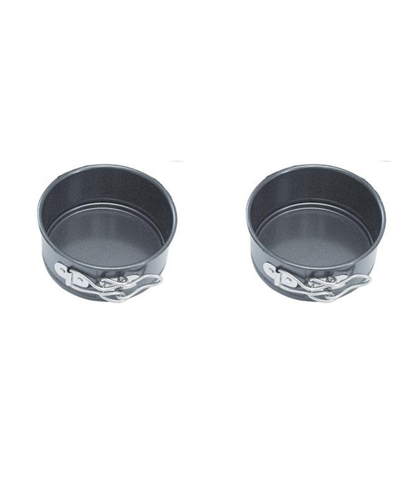 Cake Boss Novelty Nonstick Bakeware 4-Piece Springform Pan Set, Mini, Gray N6