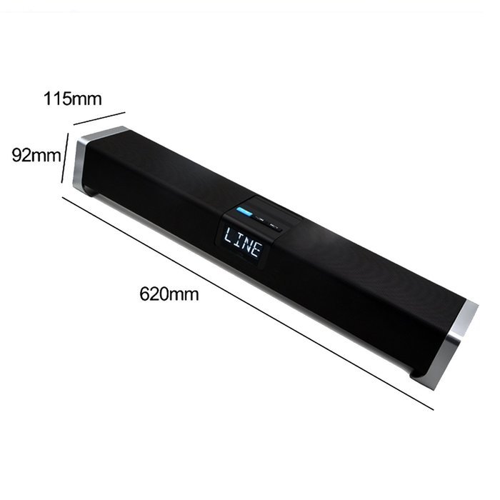 Besteye Indena Wireless Bluetooth Sound Bar Speaker 60W HIFI Speakers with IR Remote Control Coaxial Input 2.1... N3
