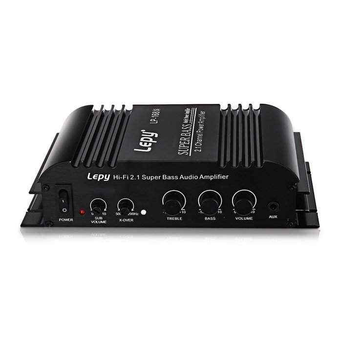 Robolife 2.1 Channel Mini Hi-Fi Stereo Bass Output Power Amplifier Black US Plug N3