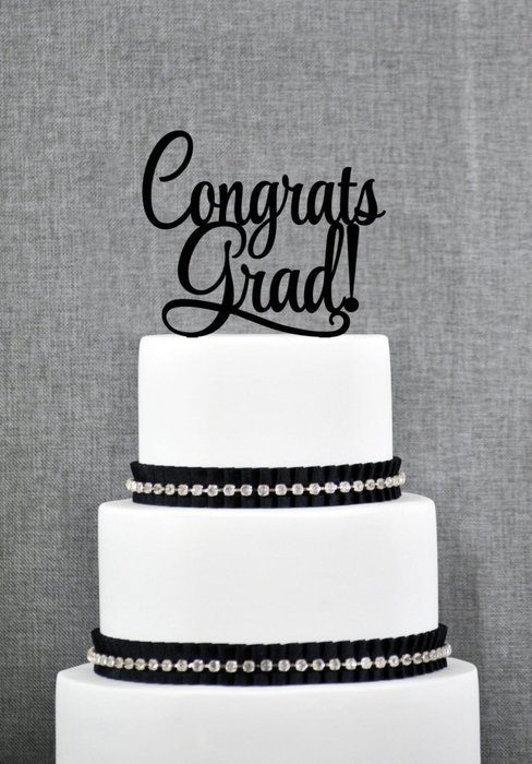 Congrats Grad Graduation Cake Topper Graduation Cake Topper Graduation Topper S273