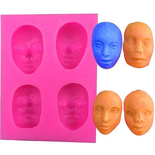 HT BAKEWARE | Four Forms Different Face Shape Silicone Mold