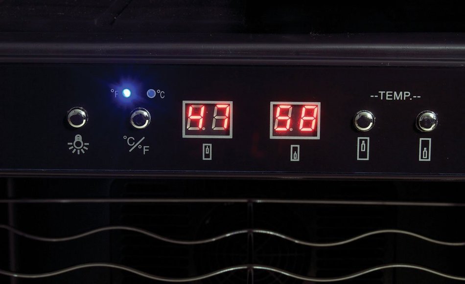 Koolatron Dual Zone Wine Cellar Black/24 Bottle