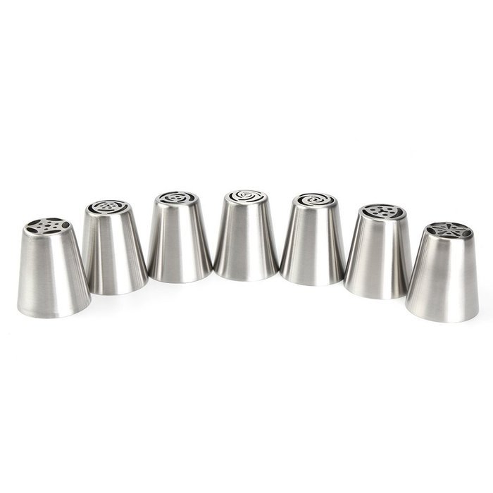 Honeyall&reg; Leather case packed Russia Tulip Icing Piping Nozzles Pastry Cake Sugarcraft Decorating Tips Home DIY... N2