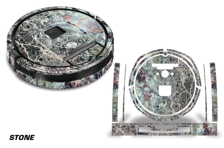 Skin Decal Wrap For iRobot Roomba 980 Vacuum Stickers Accessory Kit STONE