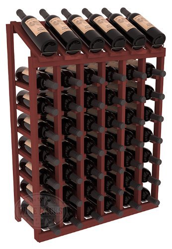 Wine Racks America Redwood 6 Column 8 Row Display Top Kit. 13 Stains to Choose From!