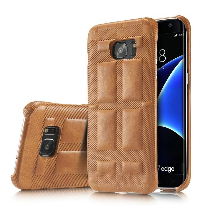 SAMSUNG GALAXY S7EDGE CASE ,Aroko Phone Case, Handmade Pu Leather Hard S7edge Only! Phone Case, Fashion Genuine... N44