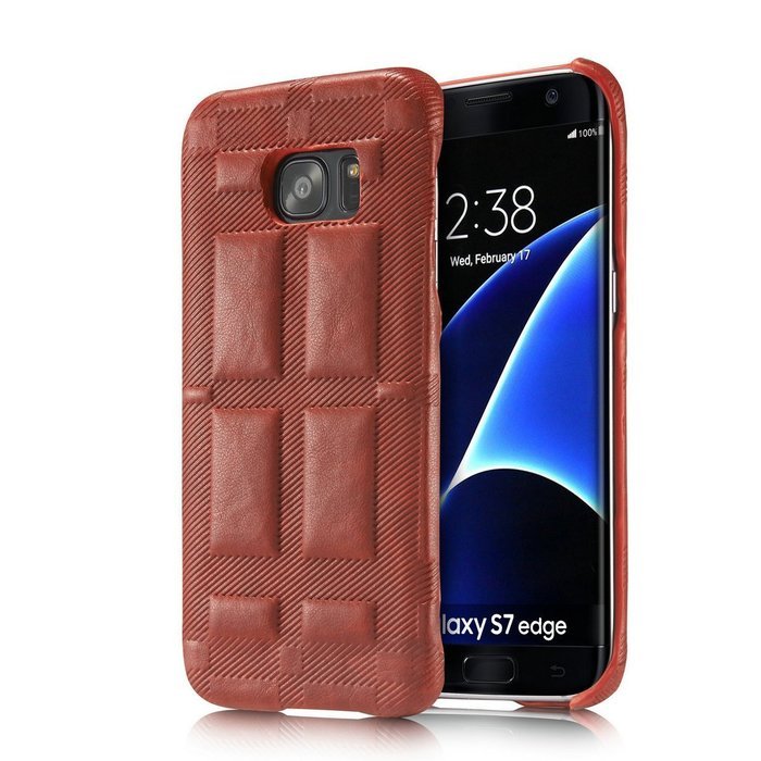 SAMSUNG GALAXY S7EDGE CASE ,Aroko Phone Case, Handmade Pu Leather Hard S7edge Only! Phone Case, Fashion Genuine... N51