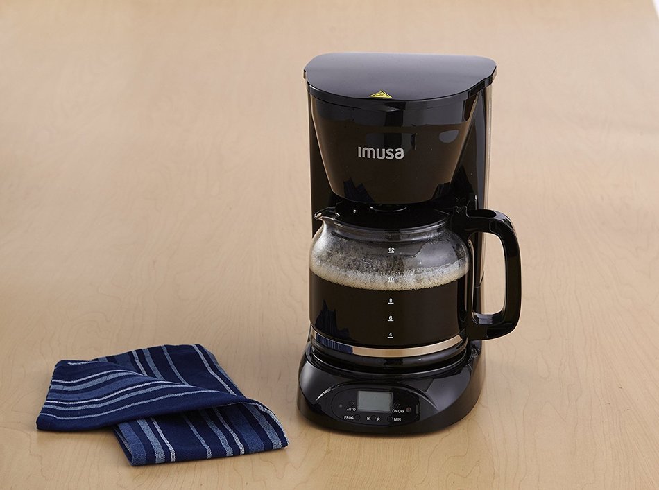 IMUSA USA GAU-18210B 12Cup Programmable Coffeemaker, , Black N4