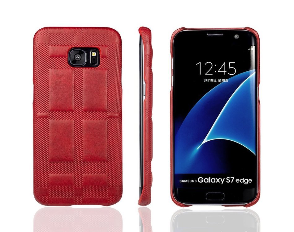 SAMSUNG GALAXY S7EDGE CASE ,Aroko Phone Case, Handmade Pu Leather Hard S7edge Only! Phone Case, Fashion Genuine... N52
