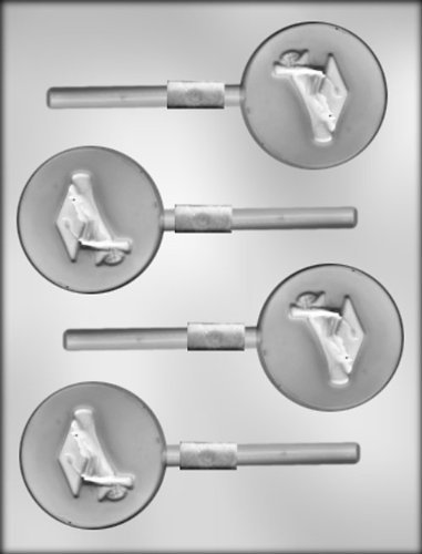 CK Products 2-1/2-Inch Cap and Diploma Sucker Chocolate Mold