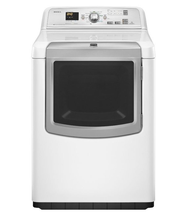 Maytag MEDB850YG Bravos 7.3 Cu. Ft. Silver With Steam Cycle Electric Front Load Dryer N3