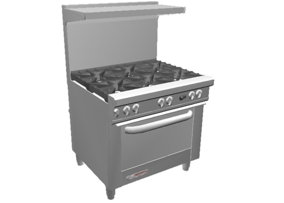 S-Series Range 36" W (6) Burners - S36A