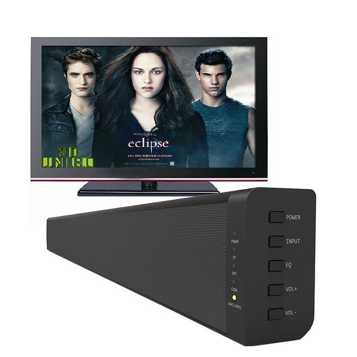 LonPoo 615 Premium 60-Watt 40" inch Sound Bar for Flat Screen TVs with Bluetooth, Auxiliary, Optical & Coaxial... N4
