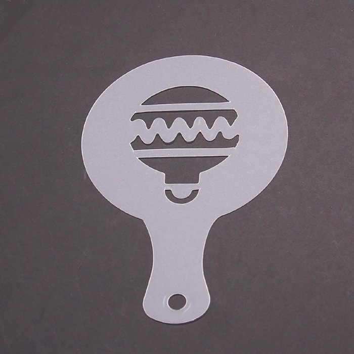 3.35" Coffee Barista Cookies Cappuccino Art Stencils, 8Pcs (Christmas) N11
