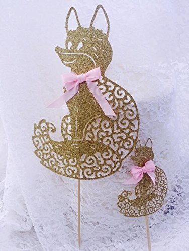 Fox Woodland Cake Topper - Cupcake Toppers