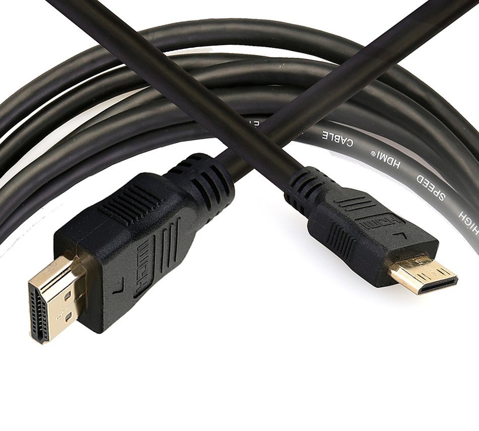 Yason High Speed-hdmi to Mini Hdmi Cable - 3d & 4k Resolution Ready with Ethernet - 6 Feet/ 1.8 Meter