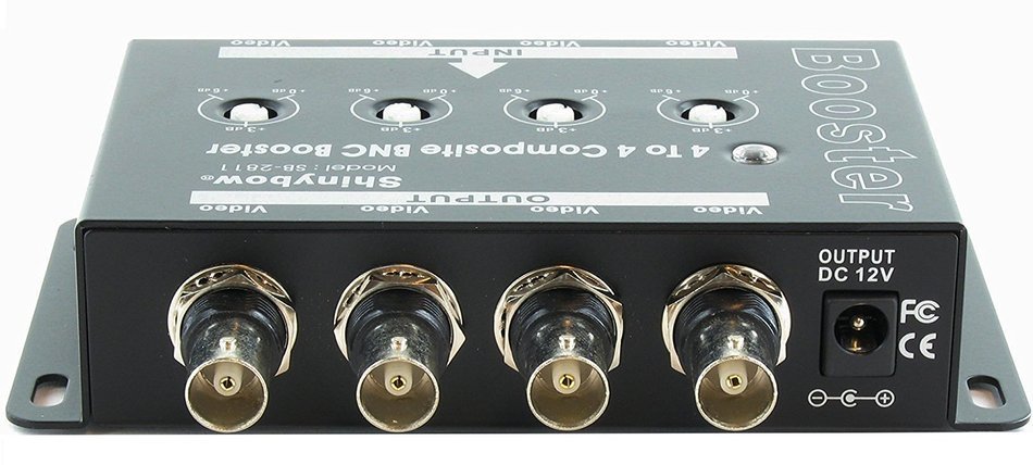 Shinybow 4x4 (4:4) Composite BNC Video Booster Extender Distribution Amplifier SB-2811 N3
