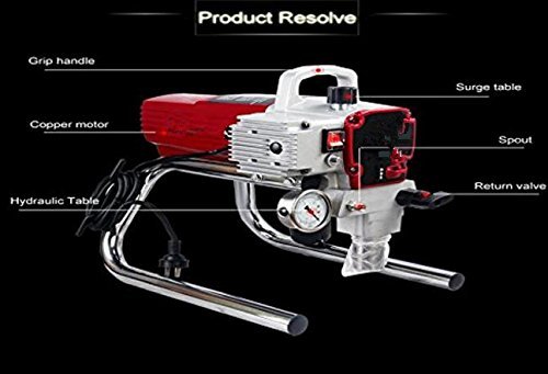 Uuni-WT&reg; 1800w 220v/50hz Airless Paint Sprayer 830 Wall Painting Spraying High Pressure painting tool N2