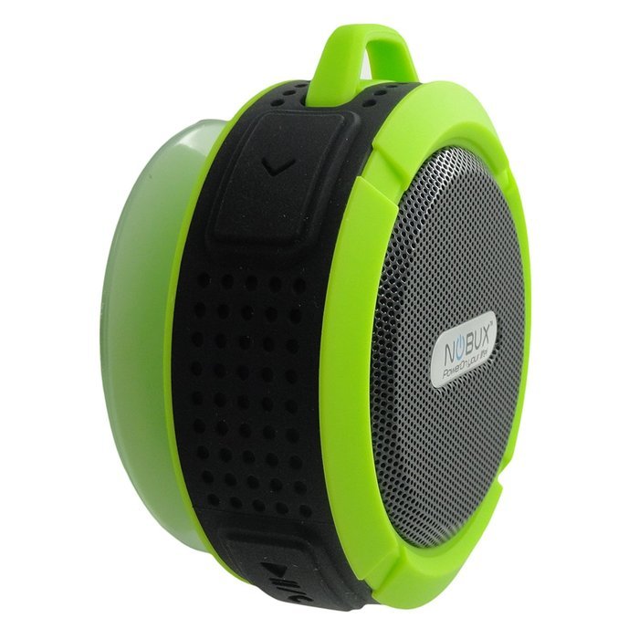 NOBUX SOUND-PUCK GREEN WIRELESS SPEAKER, WEATHER POOF IP65 + 3.3' Sync Charger Cable Micro USB + Dual usb wall...