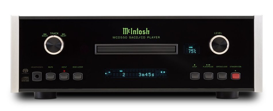 McIntosh Labs SACD/CD Home CD Player, Black (MCD550) N3